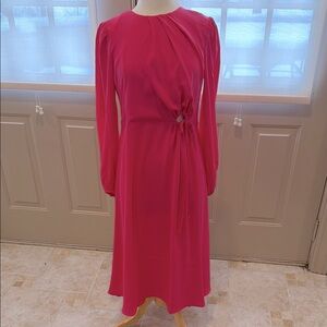 CAbi Fuchsia Long Sleeve Dress